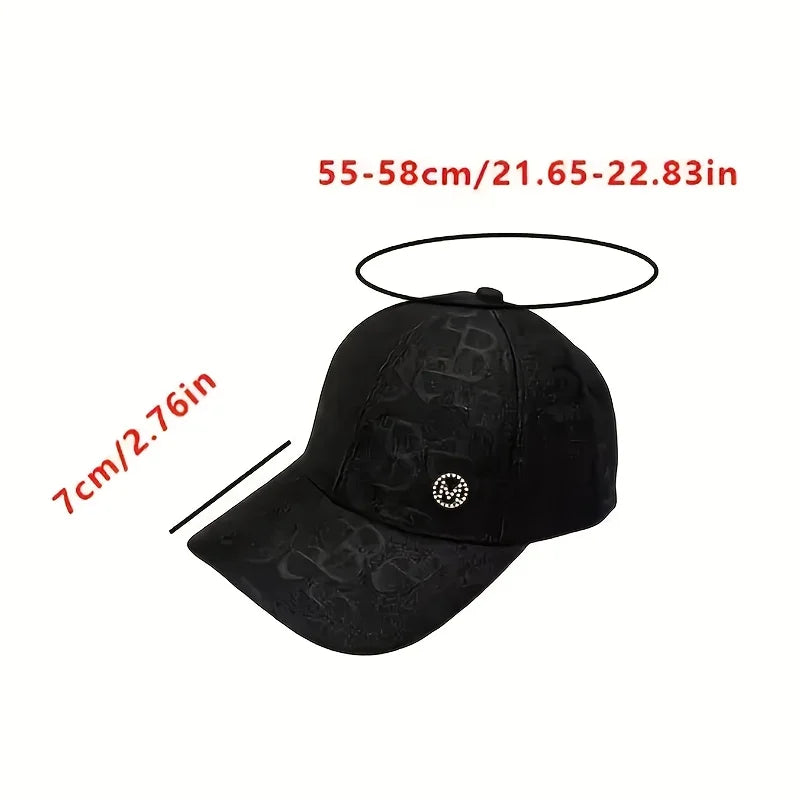 Lightweight Glittery Logo Breathable Summer Baseball Cap For Women