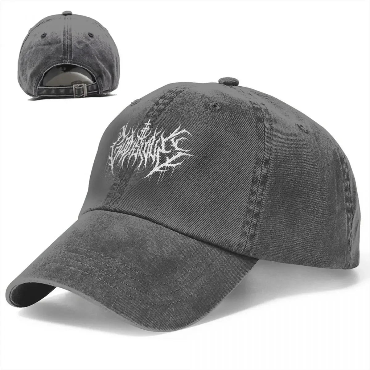 God Is Love Death Metal Denim Baseball Cap Adjustable Hat Women Men
