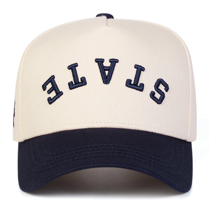 Unisex STATE Letter Embroidery Baseball Caps Spring Autumn