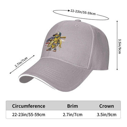 Funny Banana Drip American Flag Baseball Cap