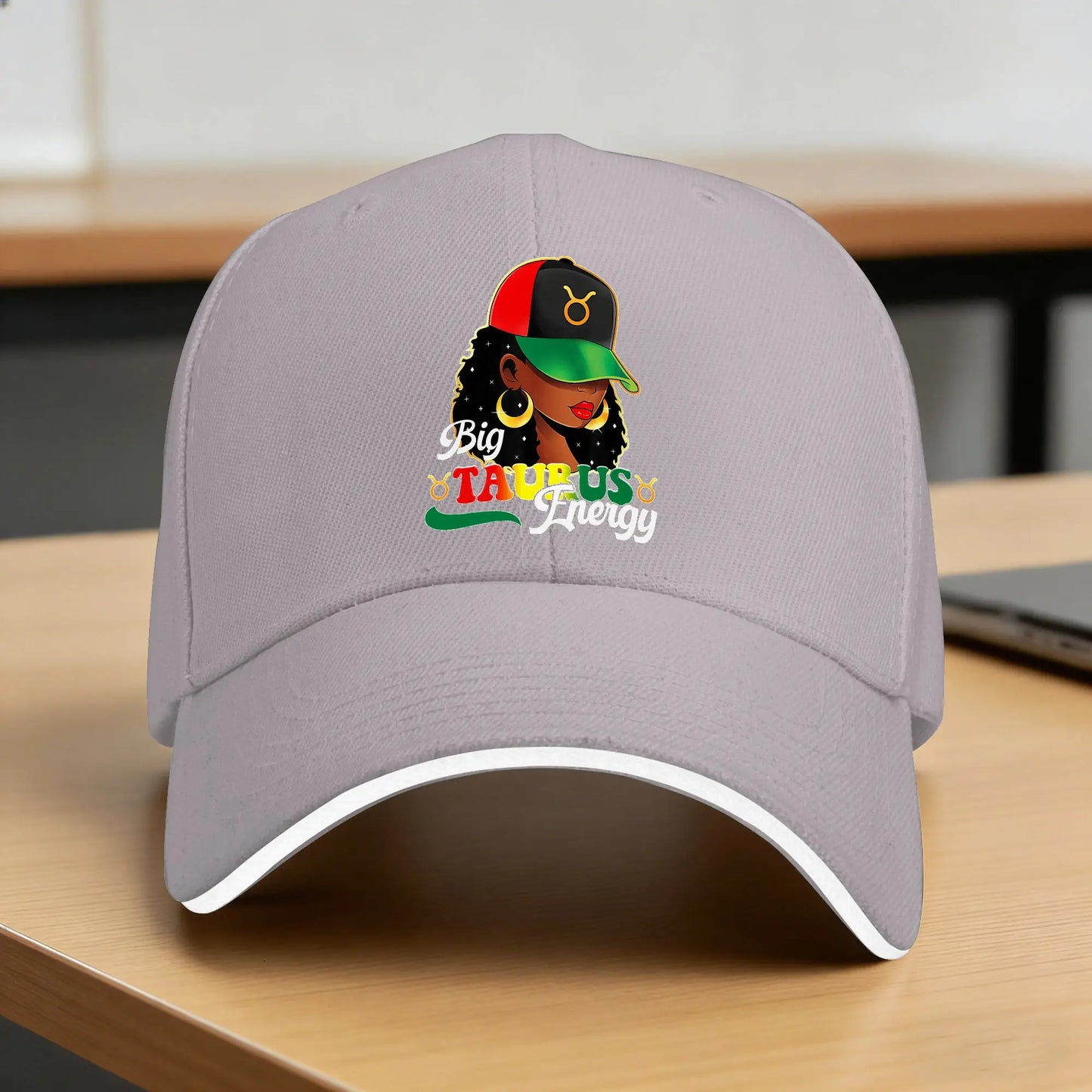 Big Taurus Energy Black Women Afro Girls Sun Baseball Cap
