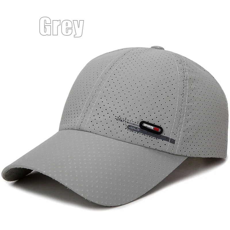 Breathable Perforated Quick-Drying Hat Fishing Sun Protection Baseball Cap