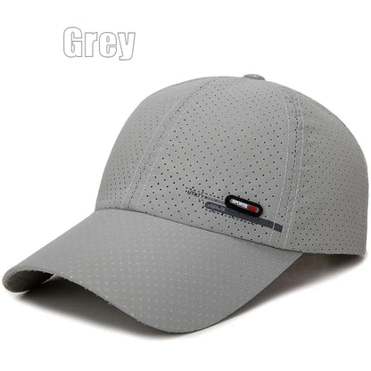 Breathable Perforated Quick-Drying Hat Fishing Sun Protection Baseball Cap