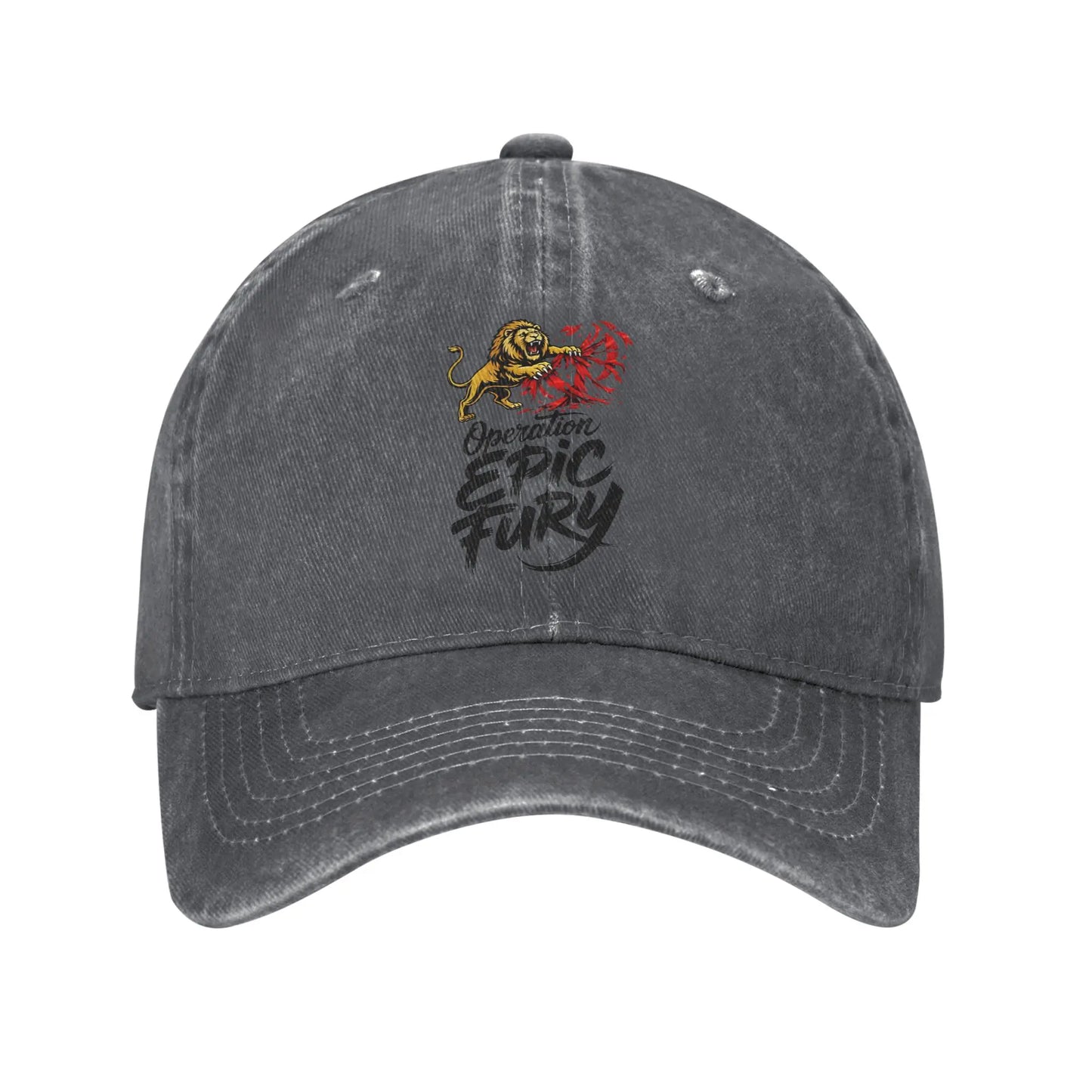 Operation Epic Fury 2026 Washed Baseball Cap