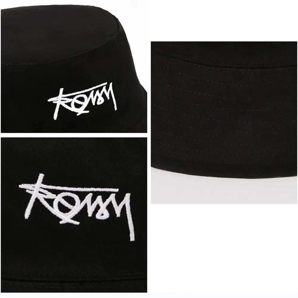 Men Women Summer Basin Cap Hip Hop Hat Double-sided Bucket Hat