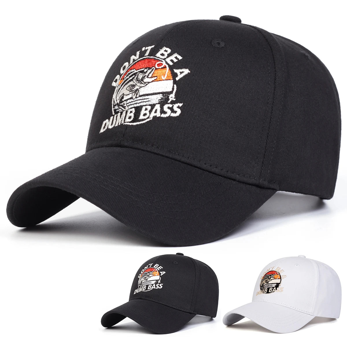 Unisex DUMB BASS Embroidery Baseball Caps