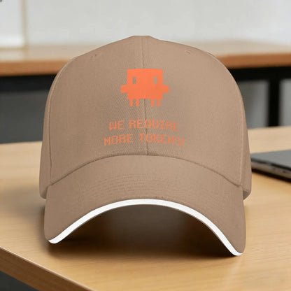 We Require More Tokens! Pixel Ananx1 Ai Meme Claude Casual Baseball Cap