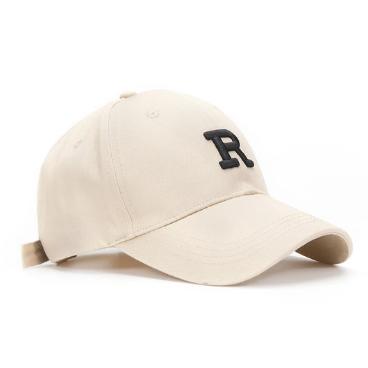 Letter R Embroidery Baseball Cap