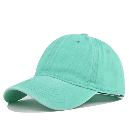 Retro Washed Cotton Baseball Cap Men