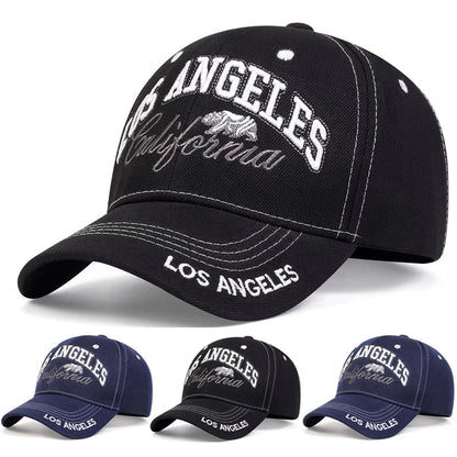 Bear Embroidered Icon Baseball Hat Men's Outdoor