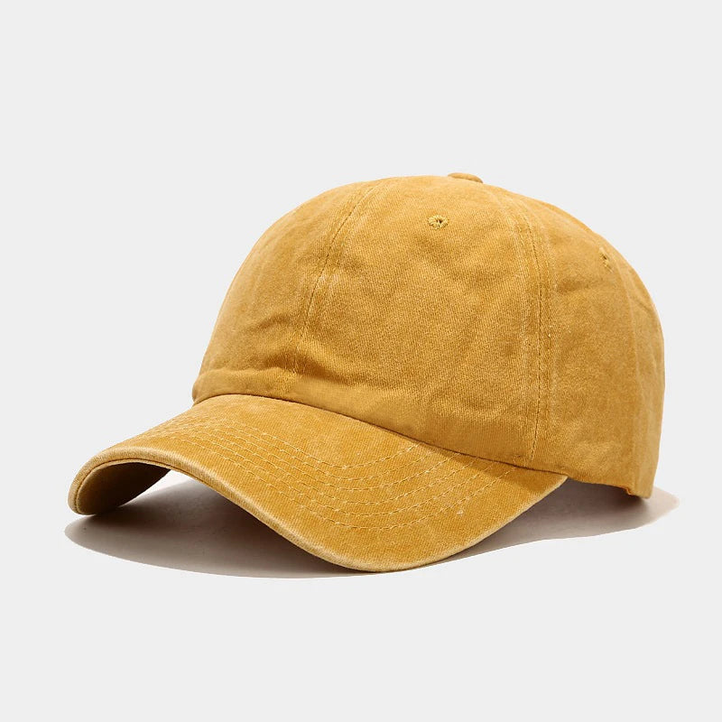 New Spring Summer Cap Washed Cotton Baseball Cap Men Women