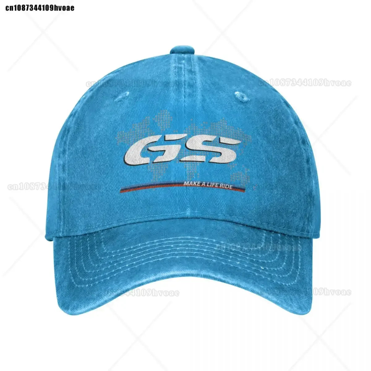 Motorcycle GS World Map Racing Baseball Cap