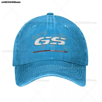 Motorcycle GS World Map Racing Baseball Cap