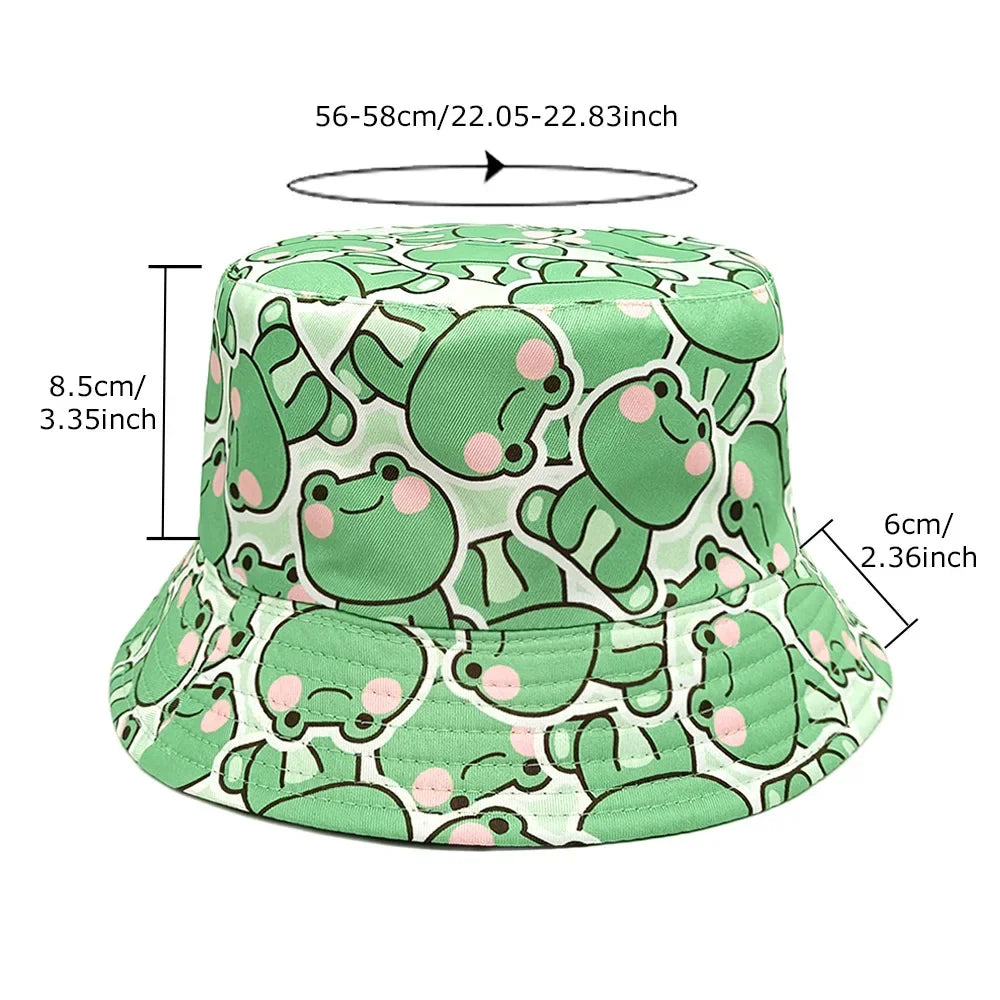 Male and Female Students Cute Sun Shading Basin Hat Bucket Hat Cartoon