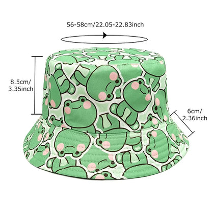 Male and Female Students Cute Sun Shading Basin Hat Bucket Hat Cartoon