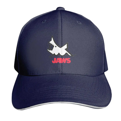 Jaws 50th Anniversary Logo Movie Cap Fashion Casual Baseball Caps