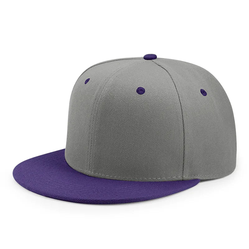 Wholesale 40 Colors Flat Peak Snapback Caps Lady Fashion