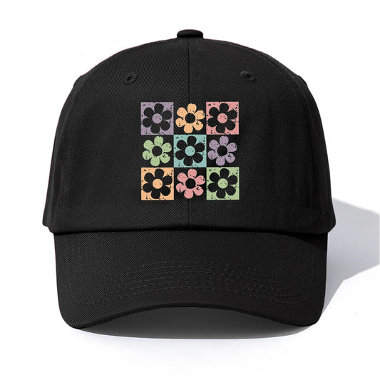 FLOWERS Print Baseball Cap For Adults