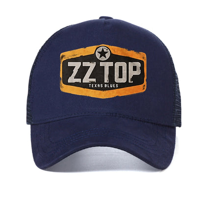 ZZ Top Texas Blues Print Baseball Cap