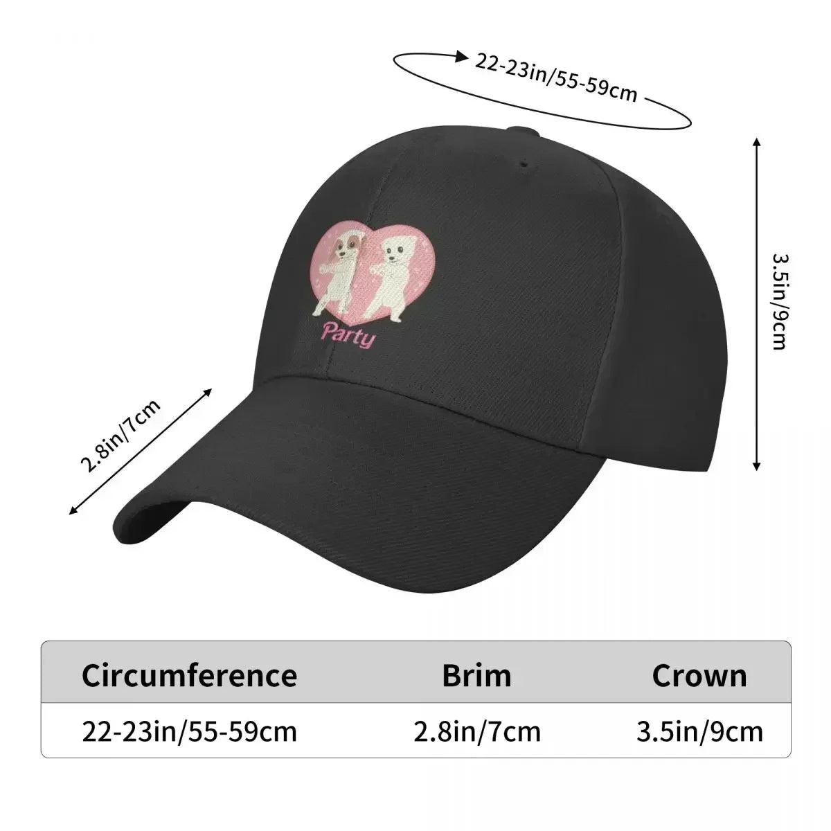 Party Baseball Cap Beach Bag