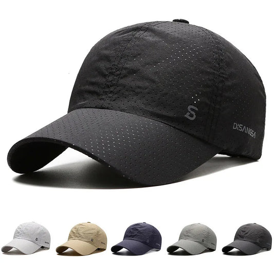 Men Women Mesh Moisture-Waging Quick Dry Baseball Cap