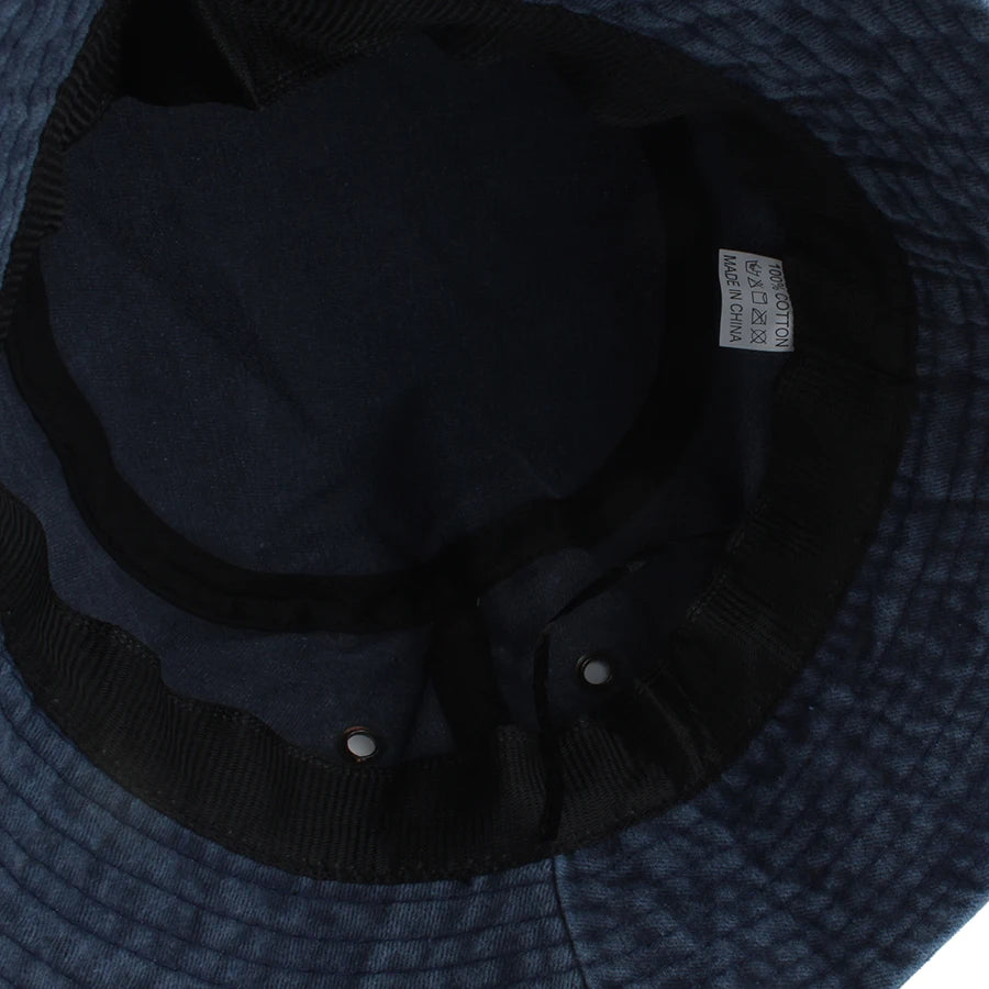 Summer Washed Denim Bucket Hats Foldable Packable Soild Color Fisherman Hat