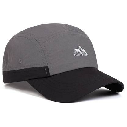 Unisex Mountain Range Label Quick Drying Baseball Caps