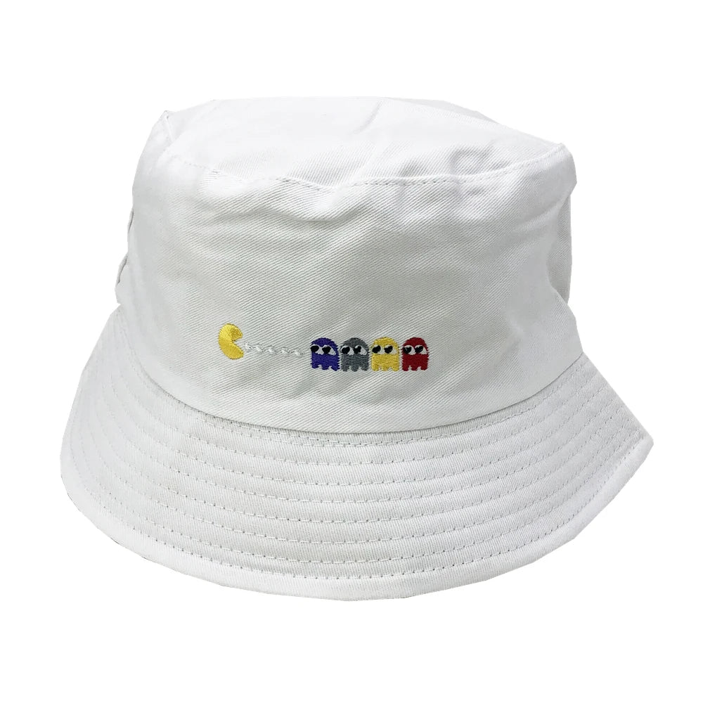 Unisex Embroidered Alien Foldable Bucket Hat