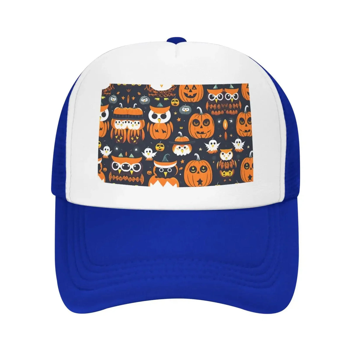New Halloween Owl Ghost Pumpkin Mesh Baseball Cap