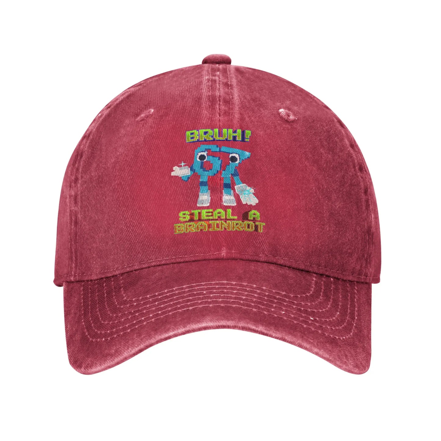 Bruh 67 Six Seven 6-7 Funny Brainrot Meme Printed Cap Baseball Cap