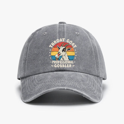 Throat Goat Retro Inappropriate Adult Funny Gag Memes Baseball Cap