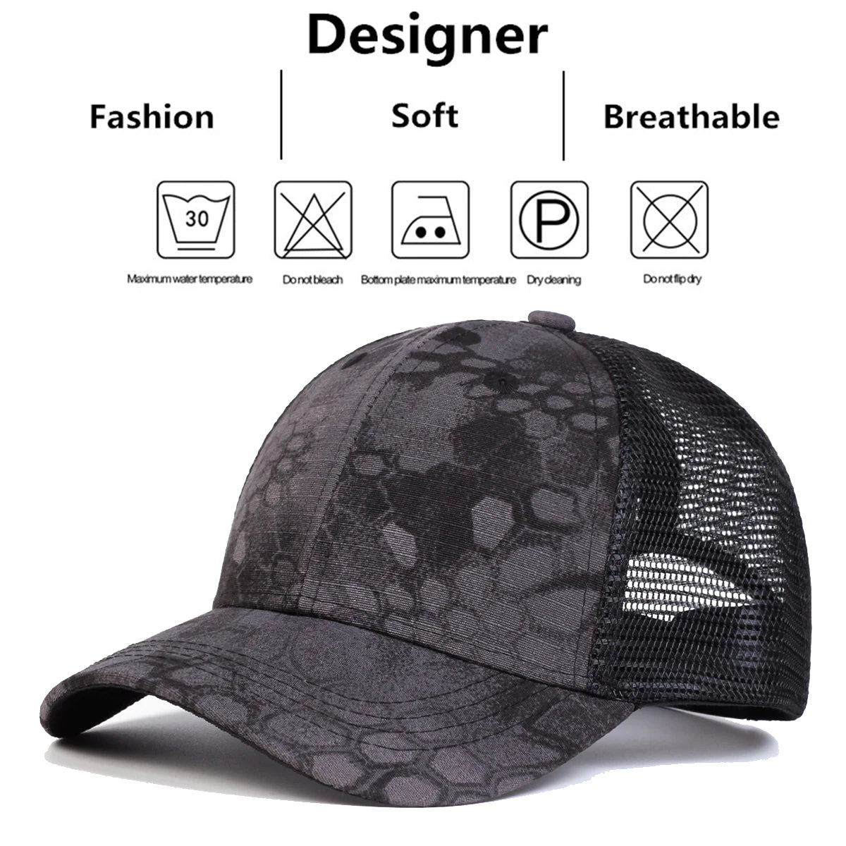 Children Camouflage Print Baseball Caps
