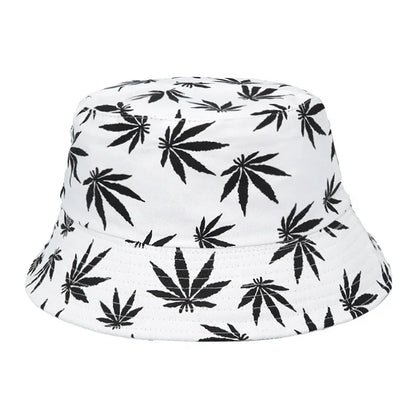 Unisex Bucket Hat Summer/Summer Bucket Hats Weed Print Fisherman