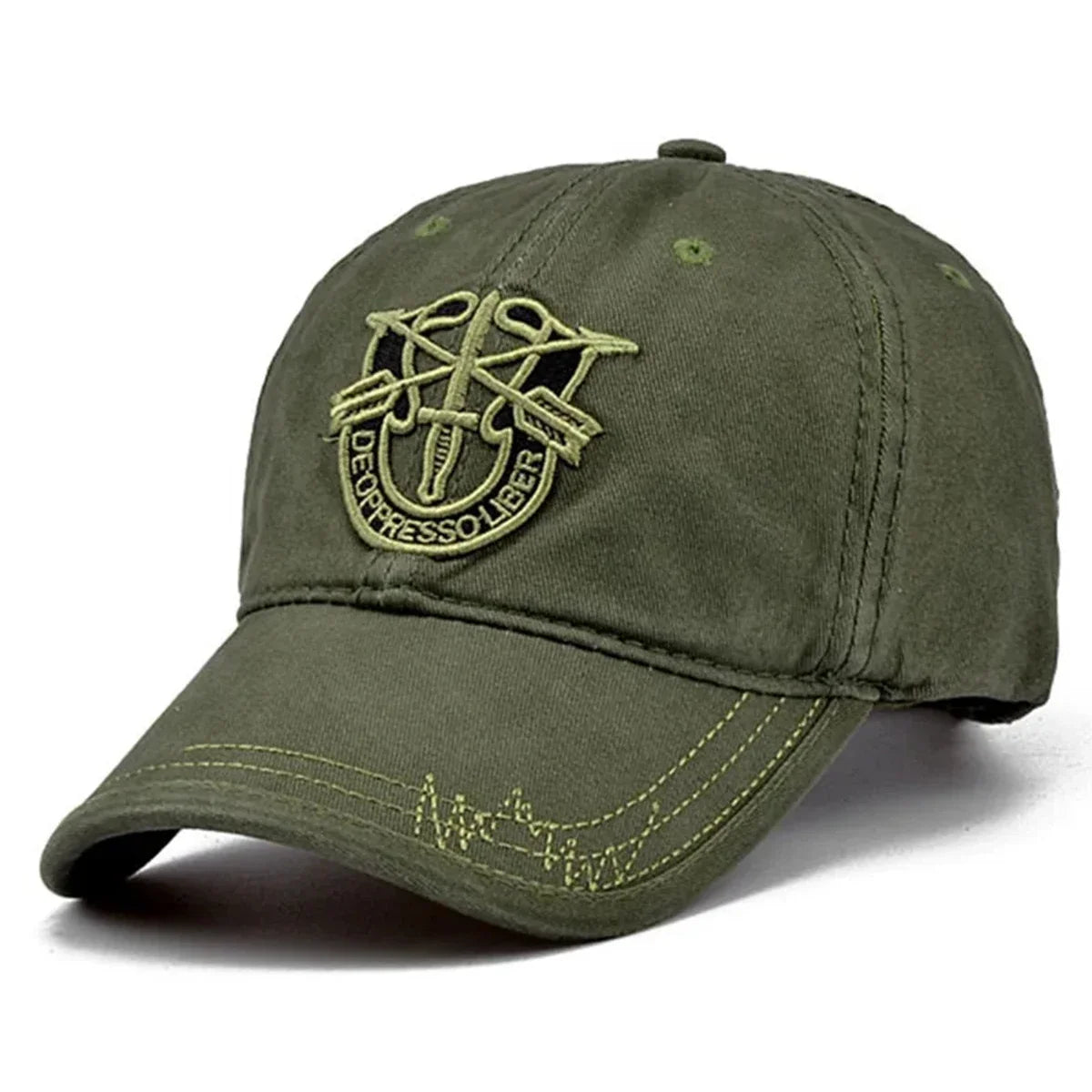 Unisex Shield Embroidery Baseball Caps