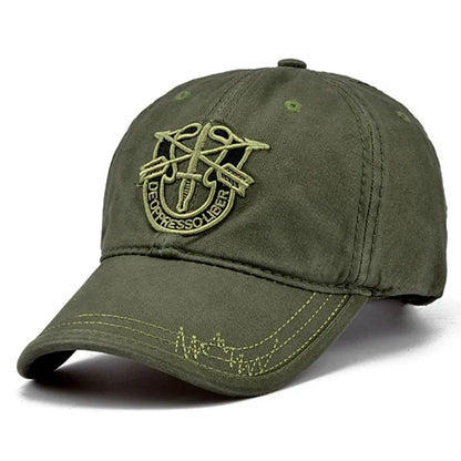 Unisex Shield Embroidery Baseball Caps