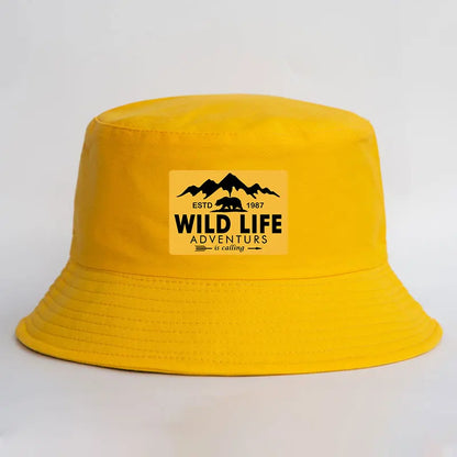 Wild Life Printed Reversible Bucket Hat Woman Man