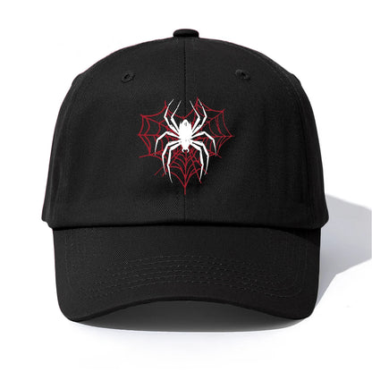 Spider Print Baseball Cap For Adults