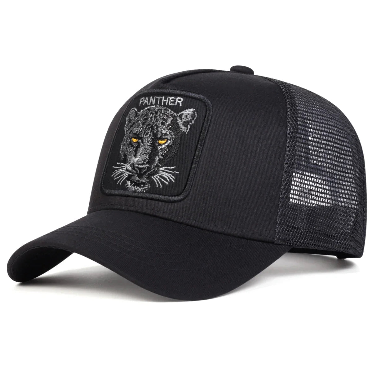 Panther Embroidered Mesh Baseball Cap