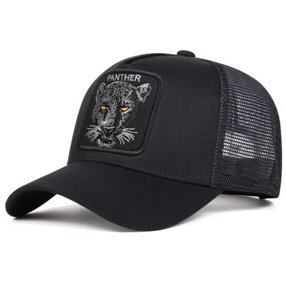 Panther Embroidered Mesh Baseball Cap