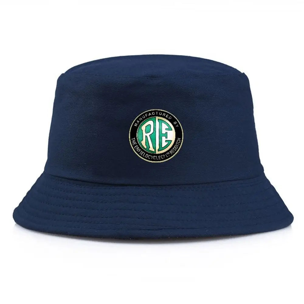 Black Bucket Hat With Embroidered Logo Summer Fisherman Hat Fishing Cap