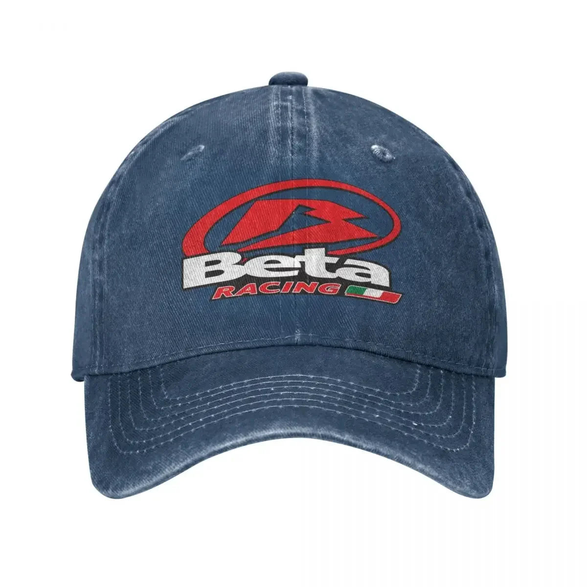 Vintage Beta Racing Baseball Cap Unisex Distressed Denim Snapback Caps