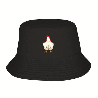 Rooster Print Fisherman Hat Is Comfortable And Versatile