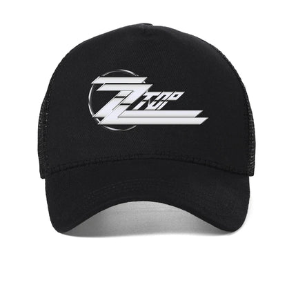Men's Zz Top Vintaged Legs Rock Baseball Cap Mesh Breathable Hat ZZ TOP BAND 50 YEARS ANNIVERSARY