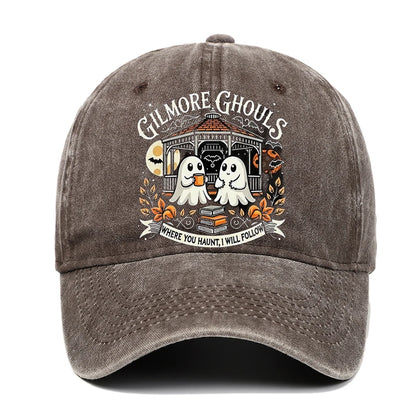 Letter Ghost Printed Baseball Cap For Men And Women