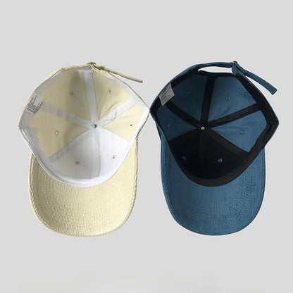 60-65cm Solid Color Lamp Core Plush Hat Casual Big Headed Men's Style Baseball Hat