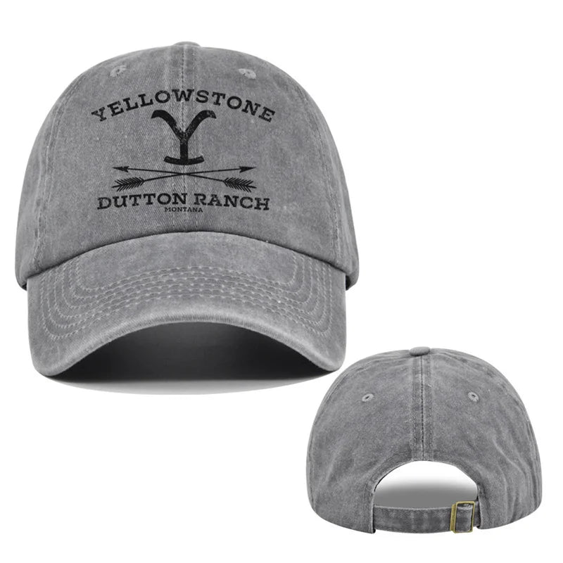 1pc Outdoor Yellowstone Dutton Ranch Hat Cross Ponytail Baseball Cap