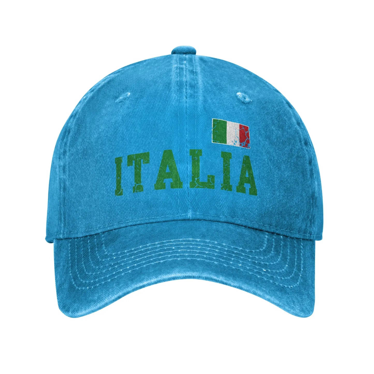 Washed Baseball Cap Italia Italian Flag Italy Family Italiano Summer Baseball Caps