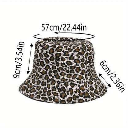 Leopard Print Bucket Hat