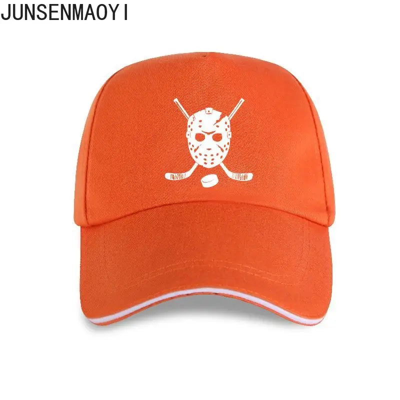 Goalie Mask and Hockey Sticks Baseball Cap