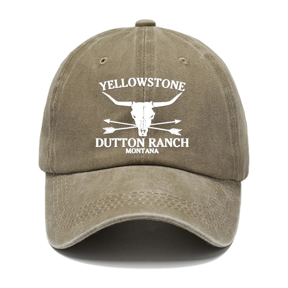 Retro Western Cowboy Hat - YELLOWSTONE DUTTON Ranch Baseball Cap For Both Men Women